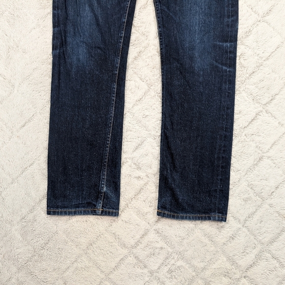 Gustin Jeans Mens 32 Blue Indigo Selvedge Slim Raw Cotton California - Picture 5 of 11